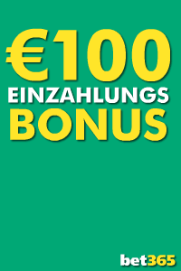 100 Euro Wettbonus - Bet365